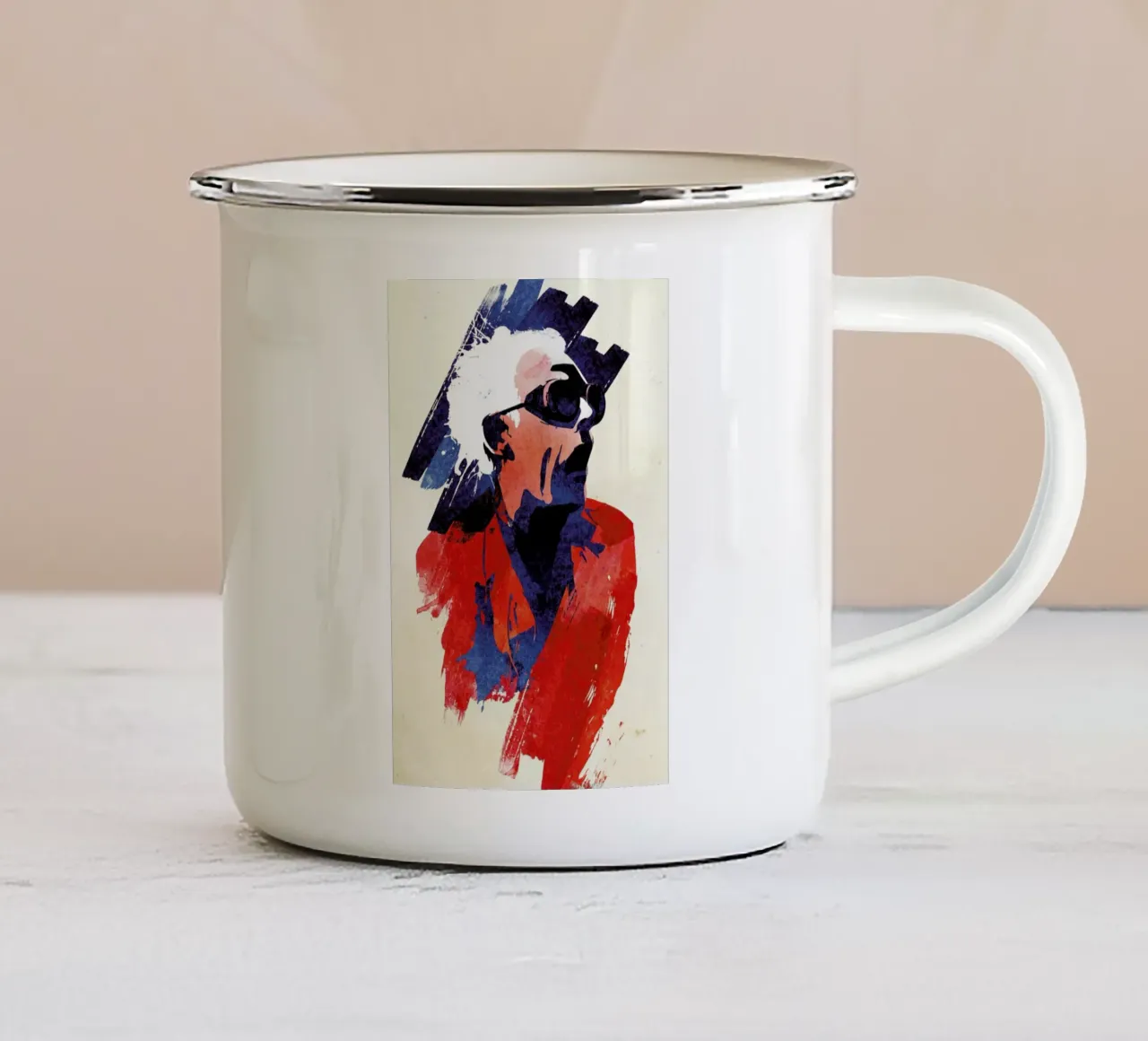 Emett Doc taza de esmalte de Róbert Farkas