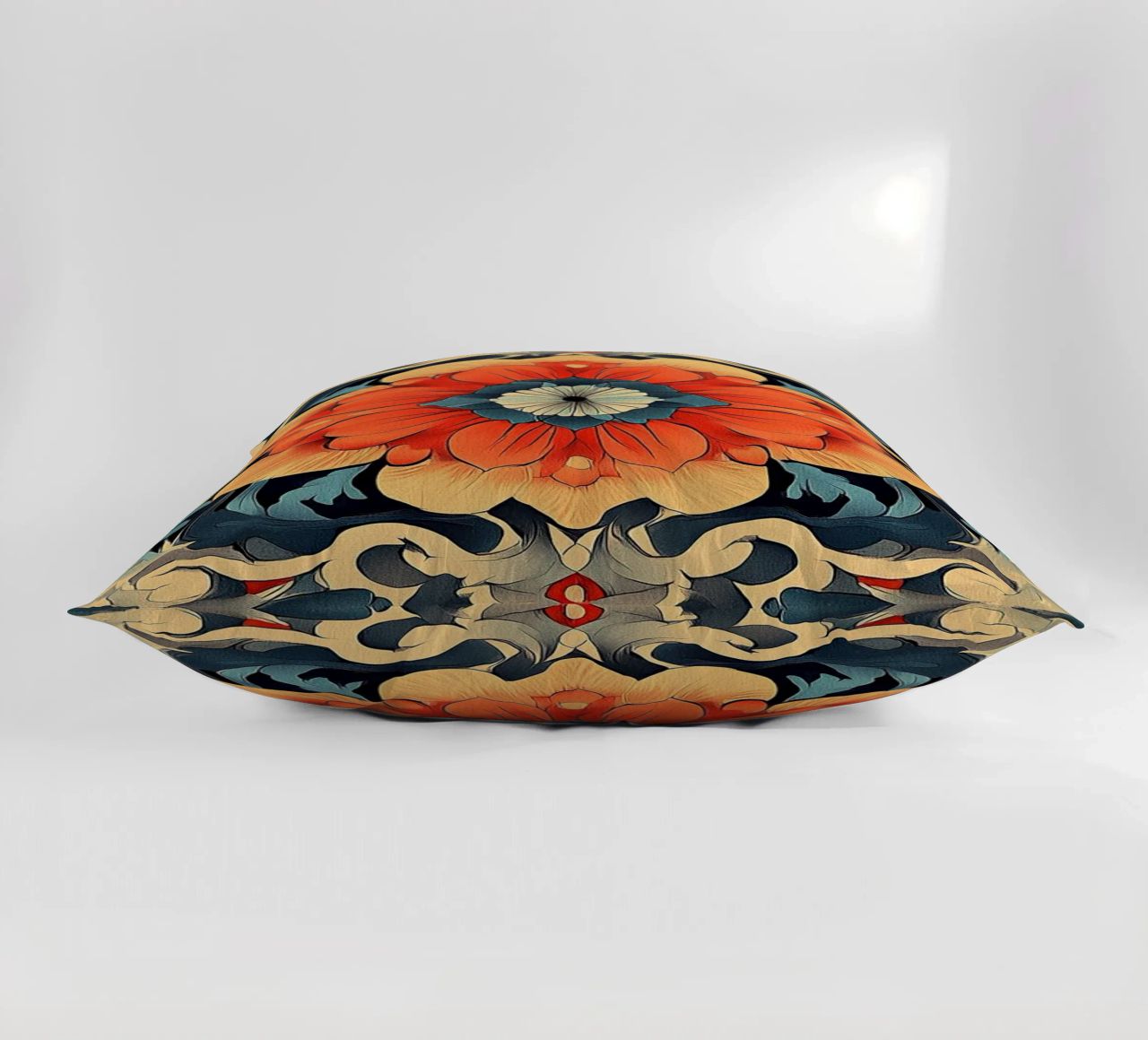 The Graceful Wildflower Waltz decorative cushion by Artful Bloom