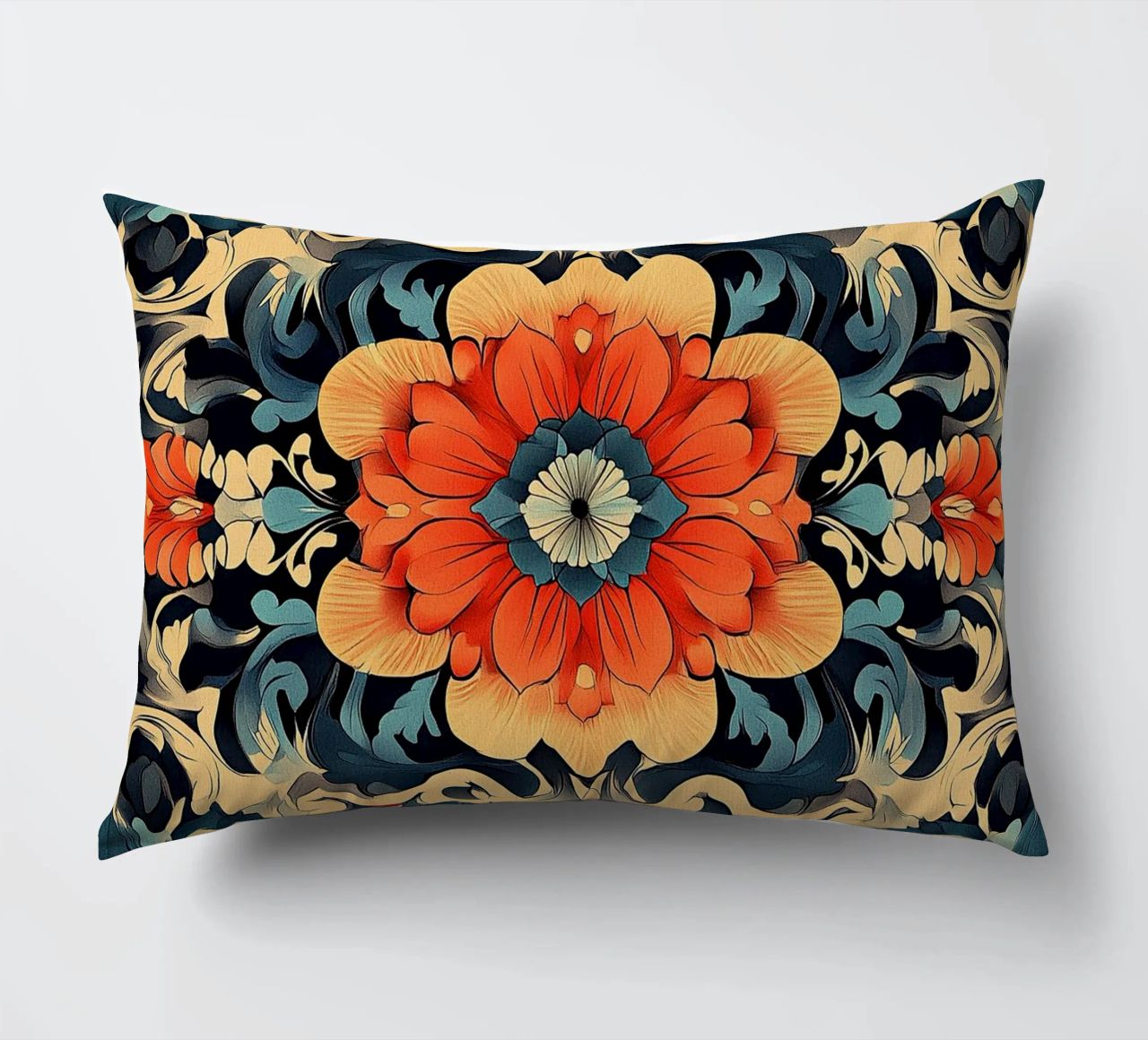The Graceful Wildflower Waltz decorative cushion by Artful Bloom