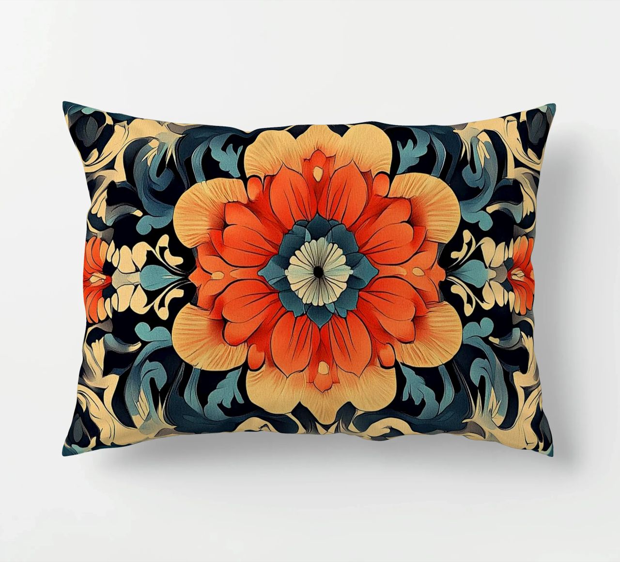 The Graceful Wildflower Waltz decorative cushion by Artful Bloom