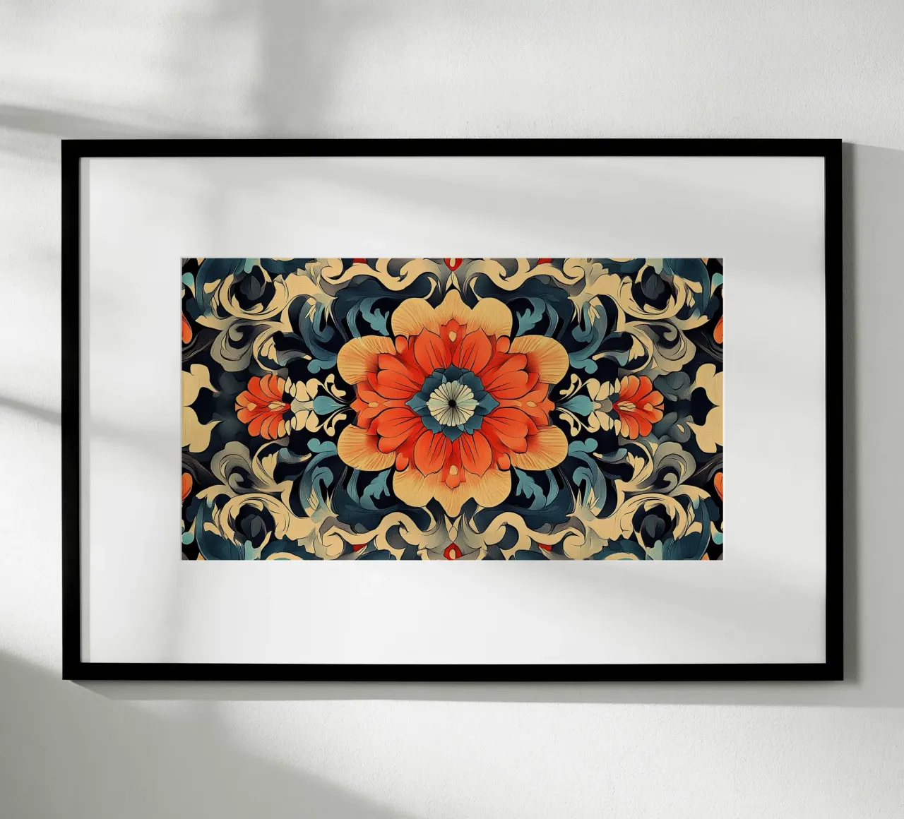 The Graceful Wildflower Waltz poster con telaio in plastica da Artful Bloom