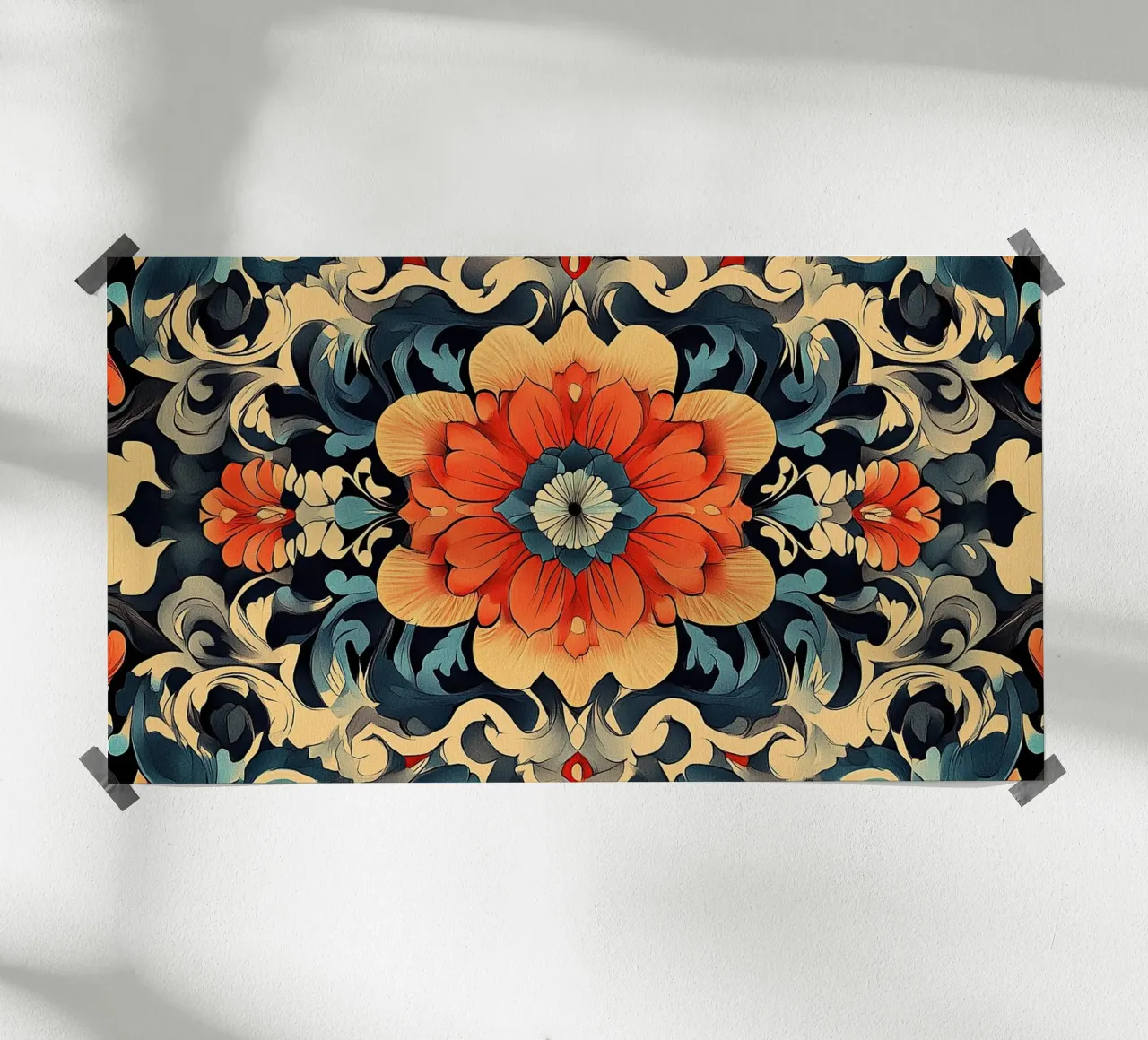 The Graceful Wildflower Waltz poster con telaio in plastica da Artful Bloom