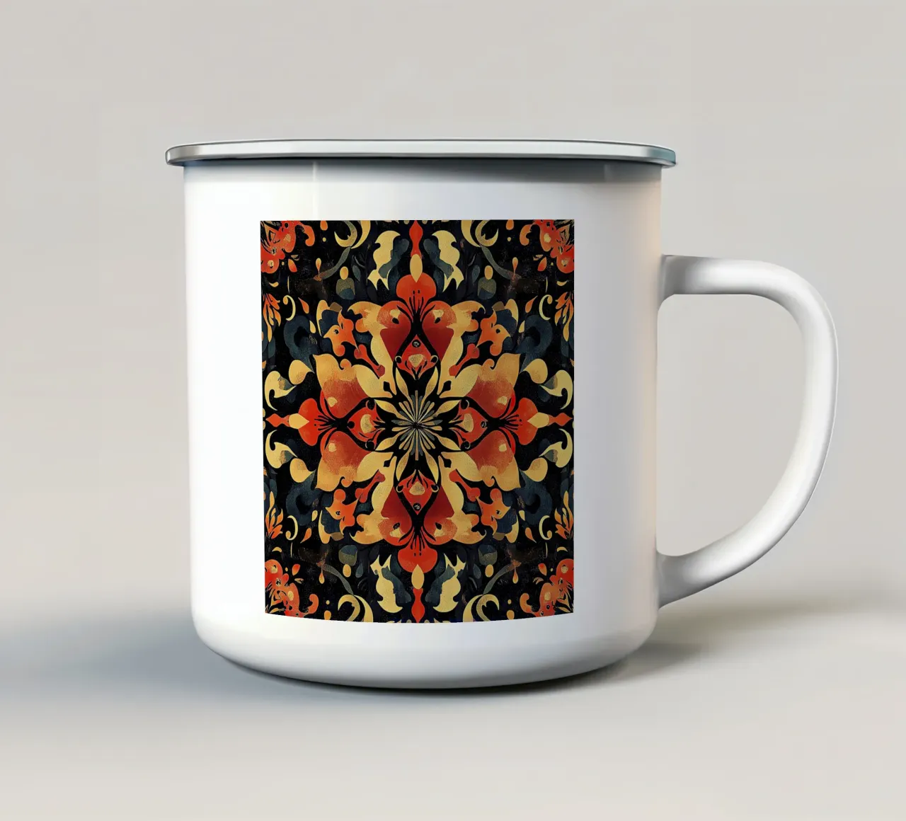 The Blossom Mosaic tazza in smalto da Artful Bloom