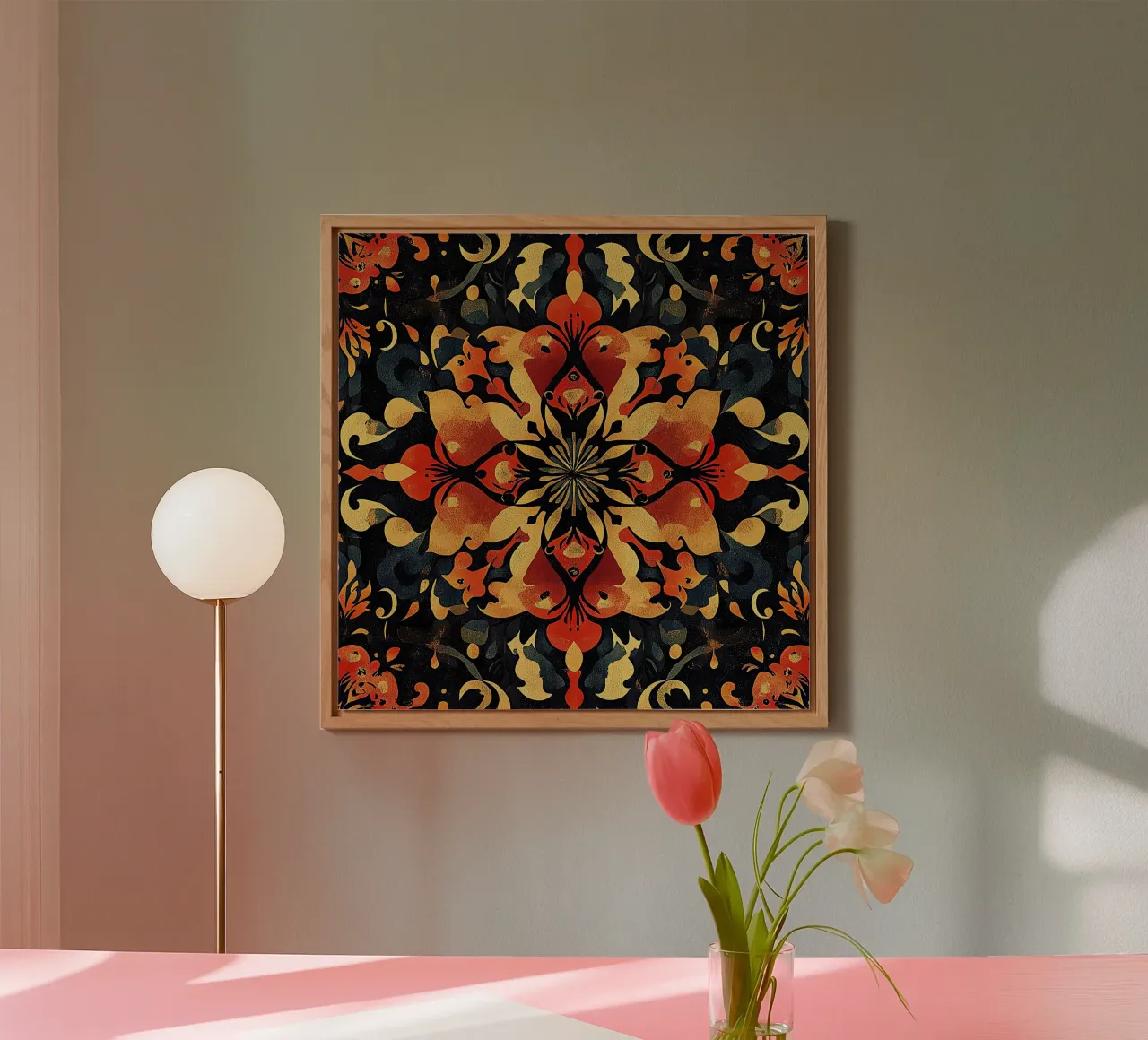 The Blossom Mosaic alluminio dibond da Artful Bloom