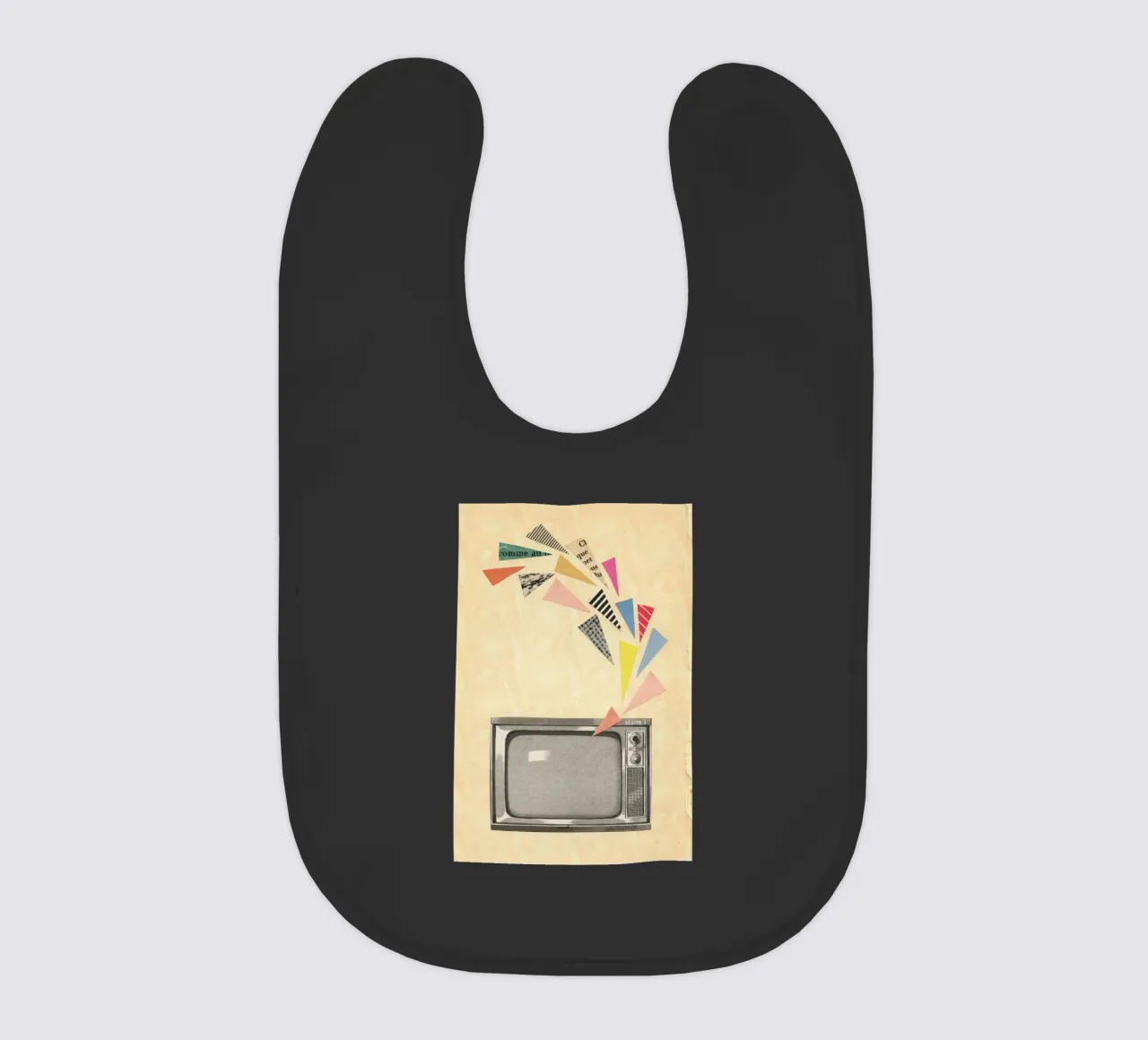 Televisione bavaglino da Cassia Beck Collage