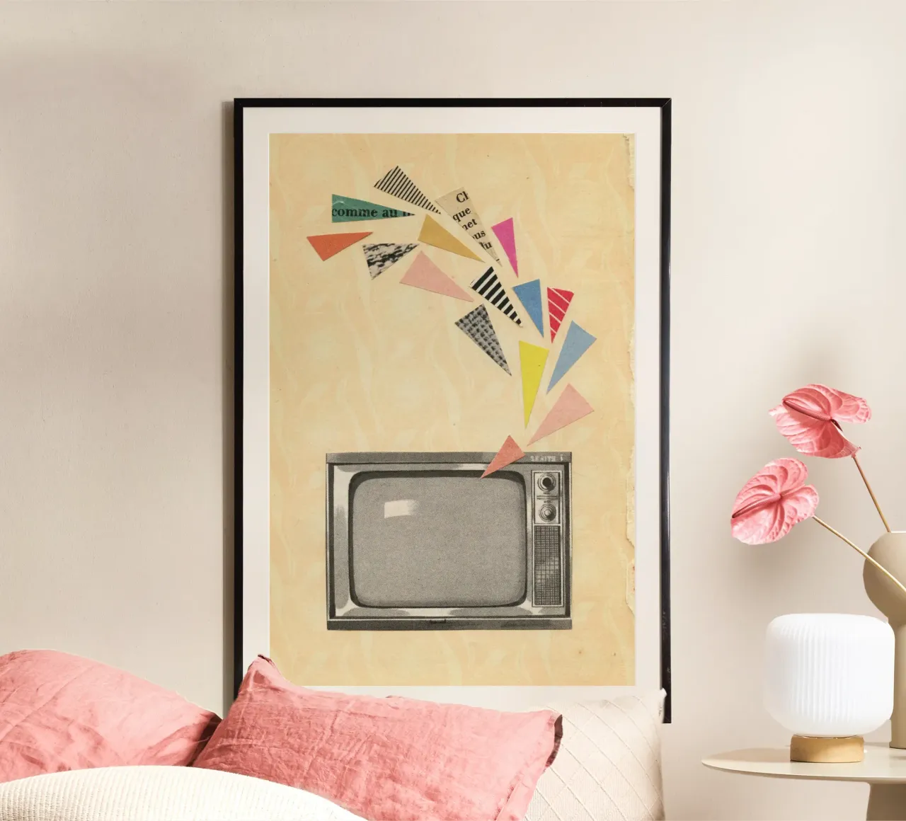 Televisione carta hahnemühle da Cassia Beck Collage