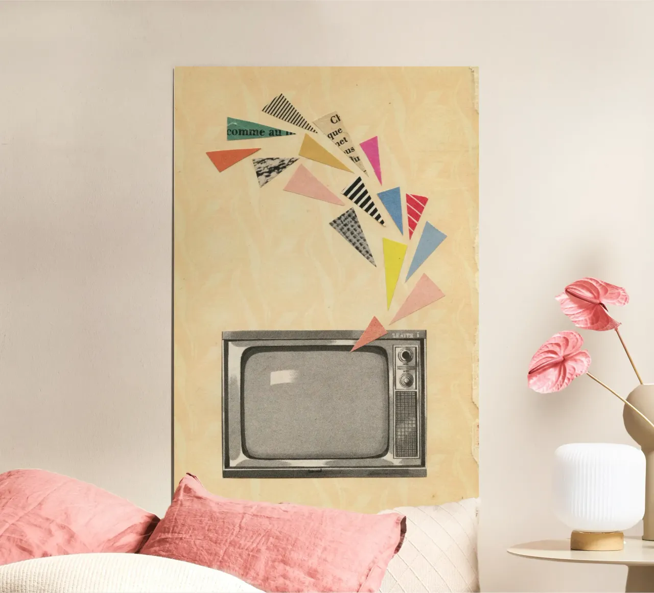 Televisione poster da Cassia Beck Collage