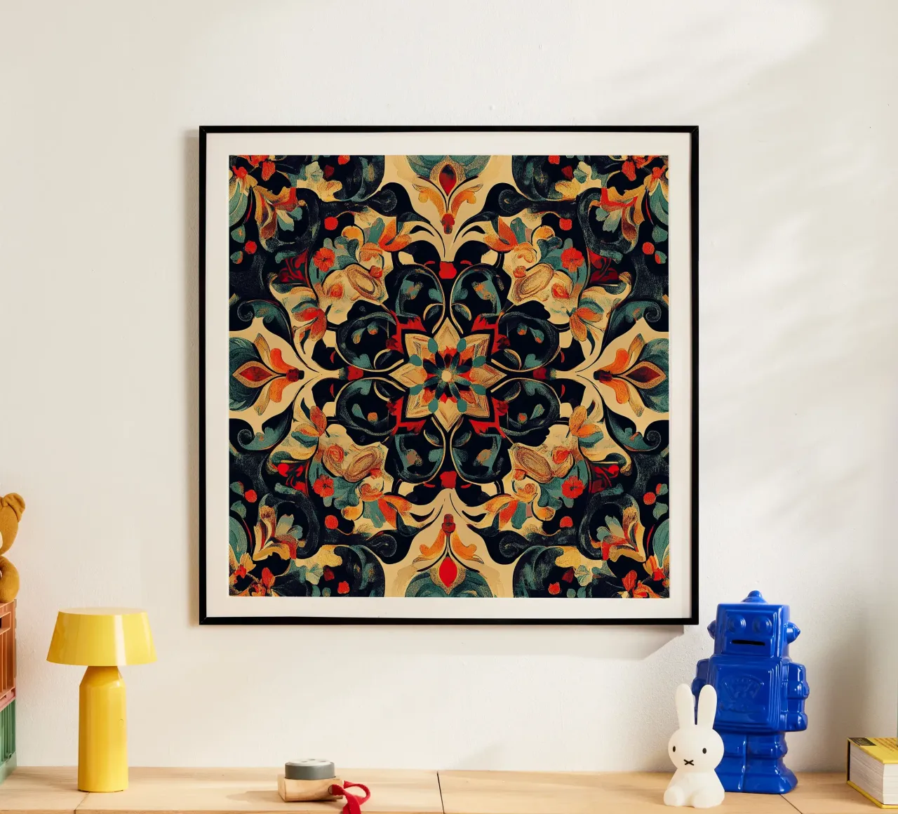 Symphony of the Seasons poster con telaio in legno da Artful Bloom