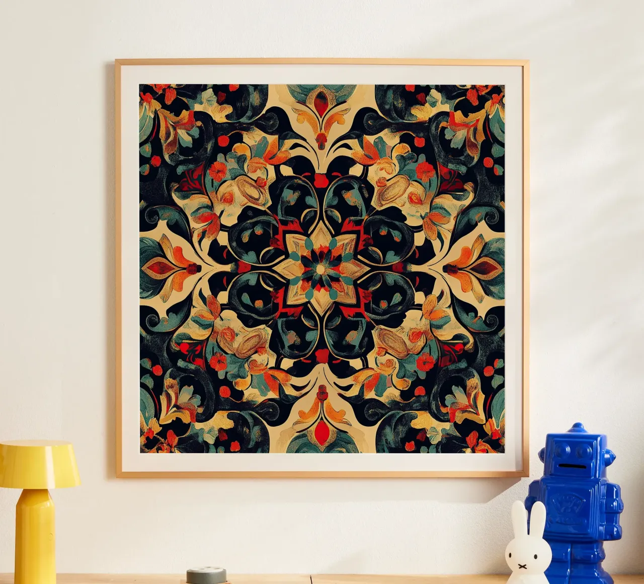 Symphony of the Seasons poster con telaio in legno da Artful Bloom