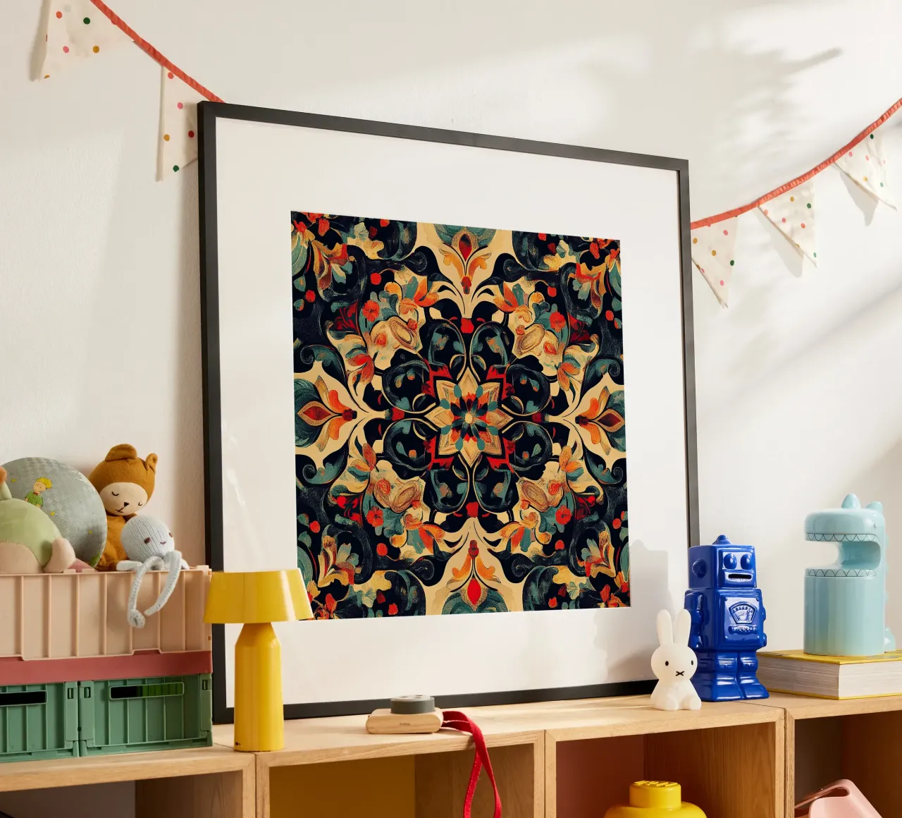 Symphony of the Seasons poster con telaio in legno da Artful Bloom