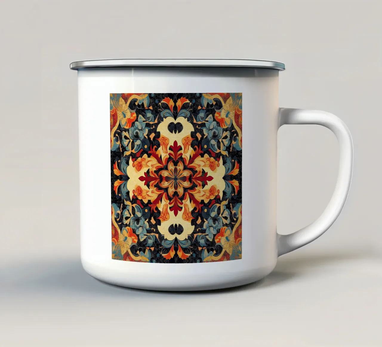 Morning Petal Serenade tazza in smalto da Artful Bloom