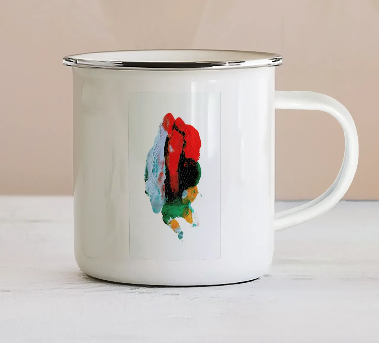 Holy Smudge (Red) tazza in smalto da BlauMaschine