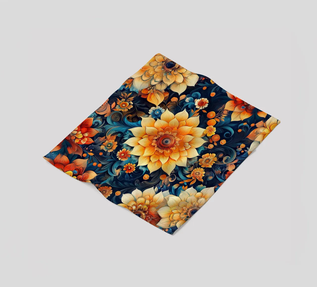 A Floral Tapestry Unveiled coperta in pile da Artful Bloom
