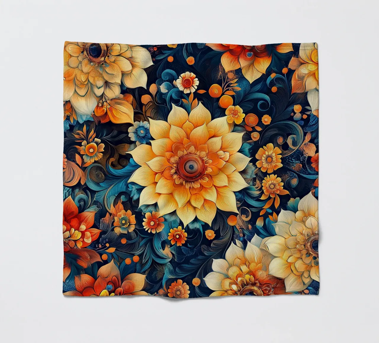 A Floral Tapestry Unveiled coperta in pile da Artful Bloom
