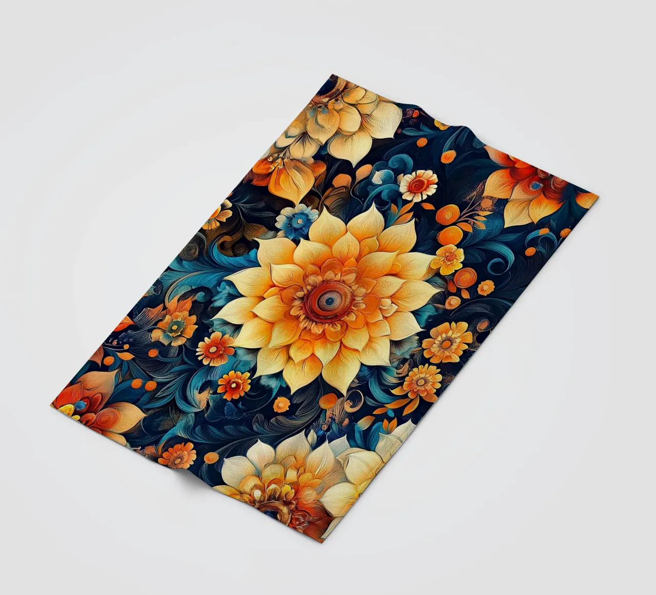 A Floral Tapestry Unveiled coperta in pile da Artful Bloom
