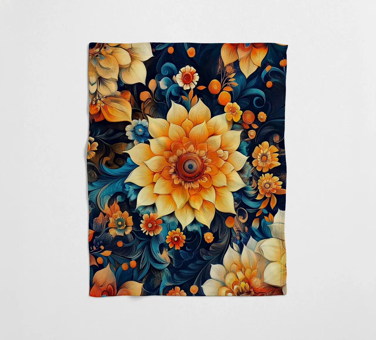 A Floral Tapestry Unveiled coperta in pile da Artful Bloom