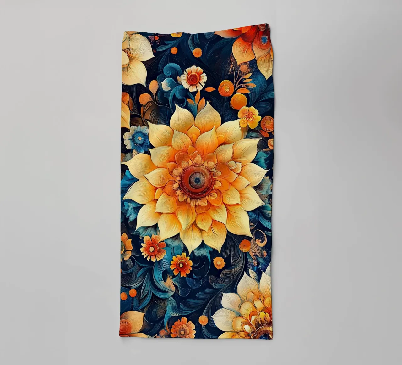 A Floral Tapestry Unveiled toalla de baño de Artful Bloom