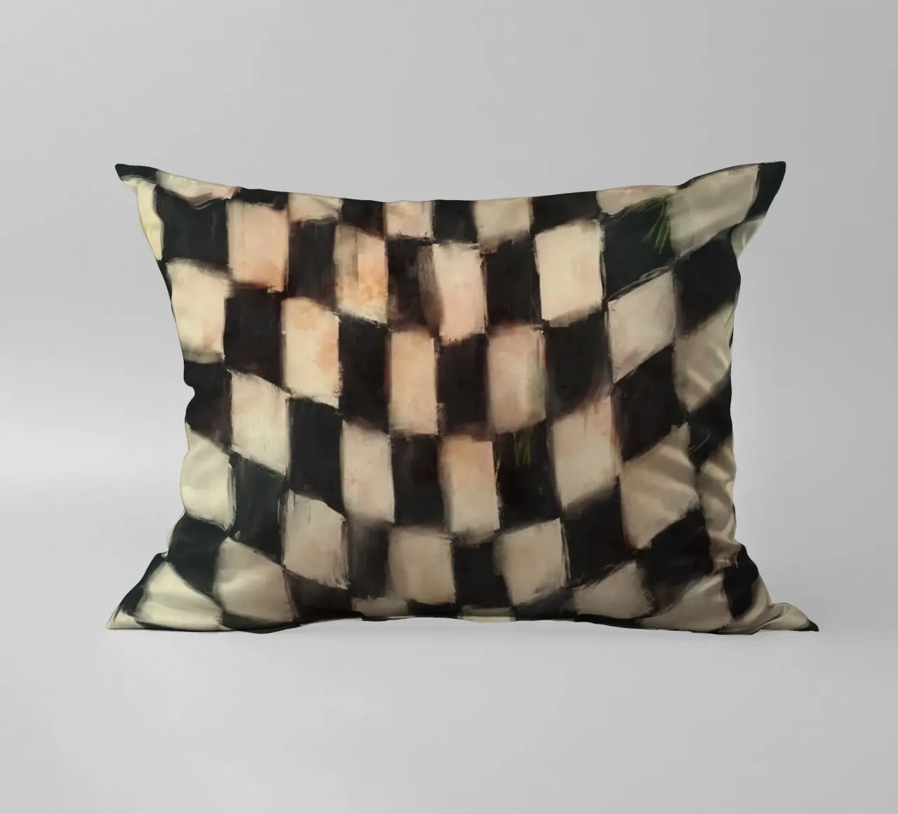 Black And White Checks cuscino da treechild