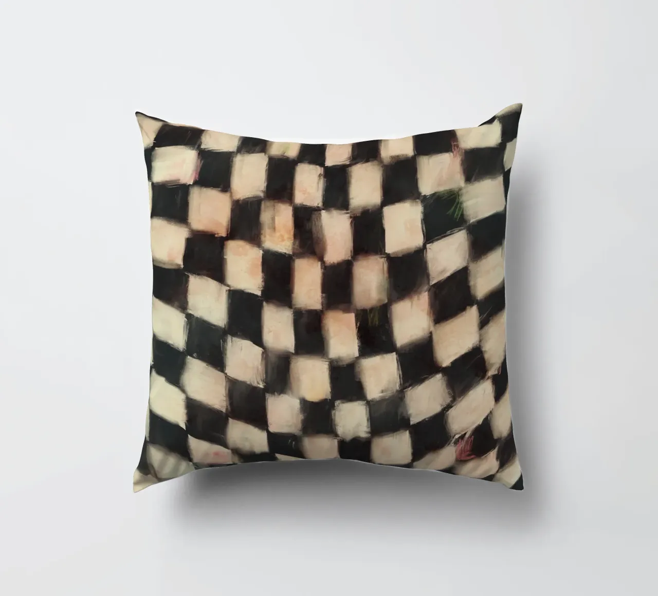 Black And White Checks cuscino da treechild