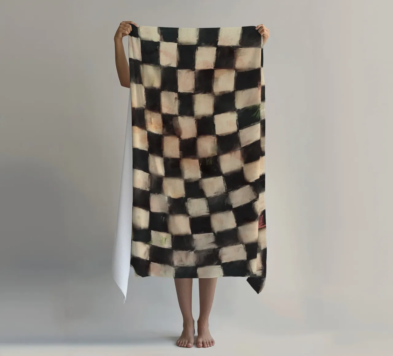 Black And White Checks telo mare da treechild