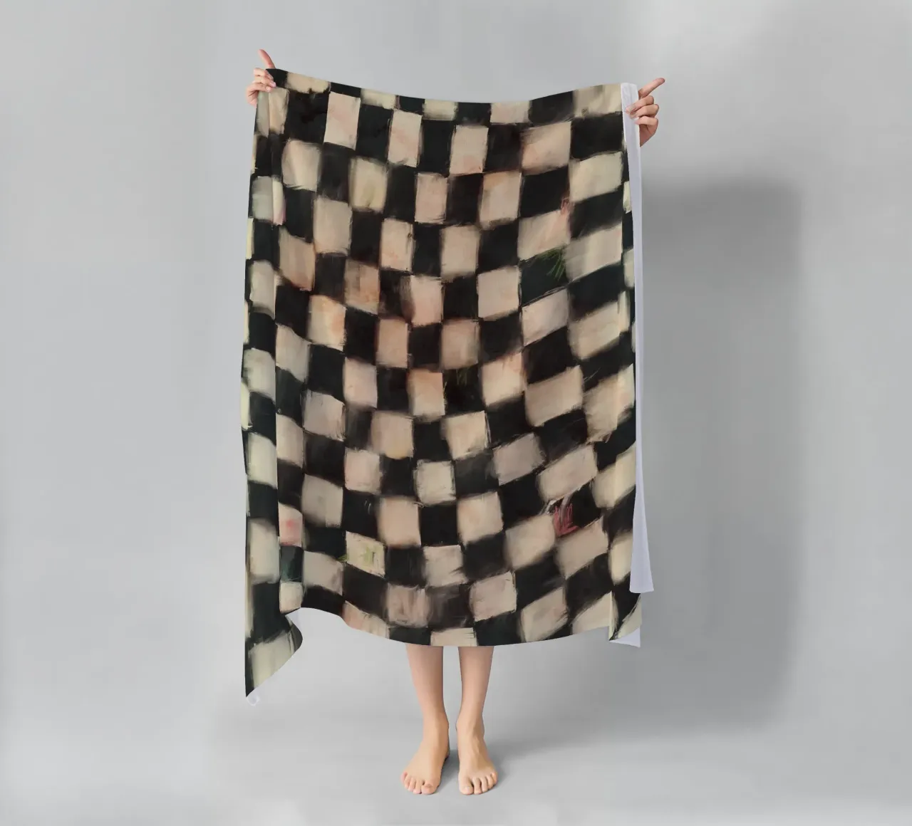 Black And White Checks telo mare da treechild