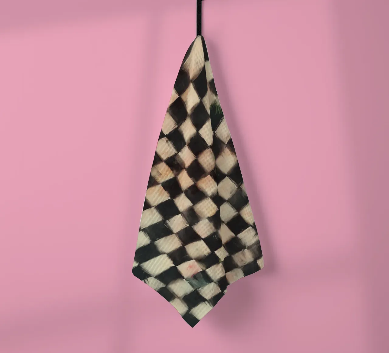 Black And White Checks canovaccio da cucina da treechild