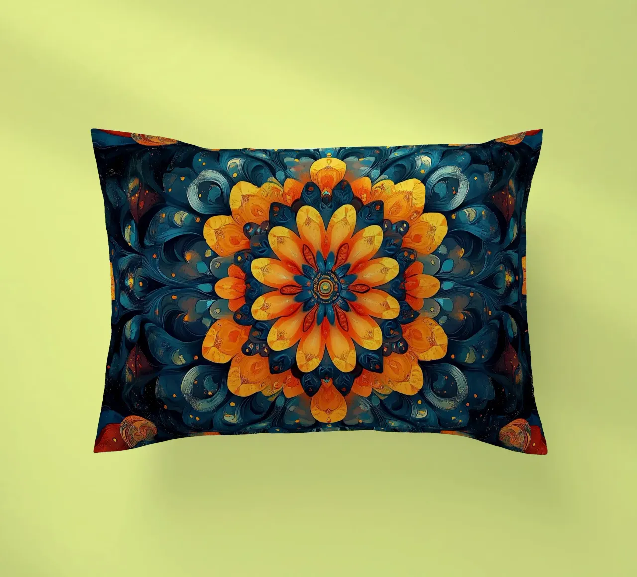 Canvas of Eternal Blossoms cuscino da Artful Bloom