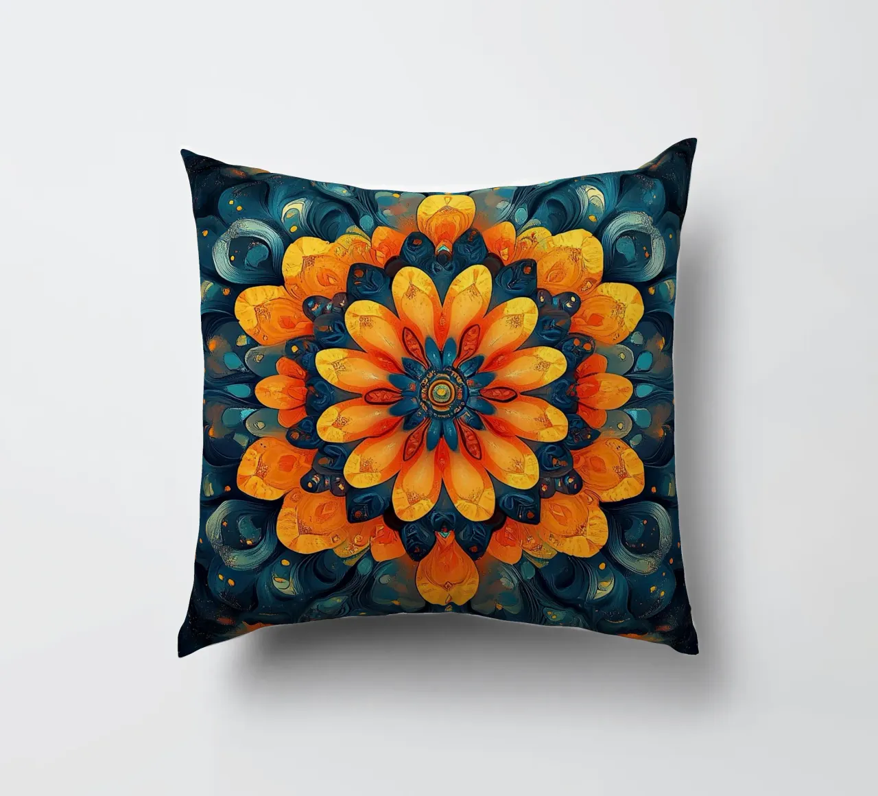 Canvas of Eternal Blossoms cuscino da Artful Bloom