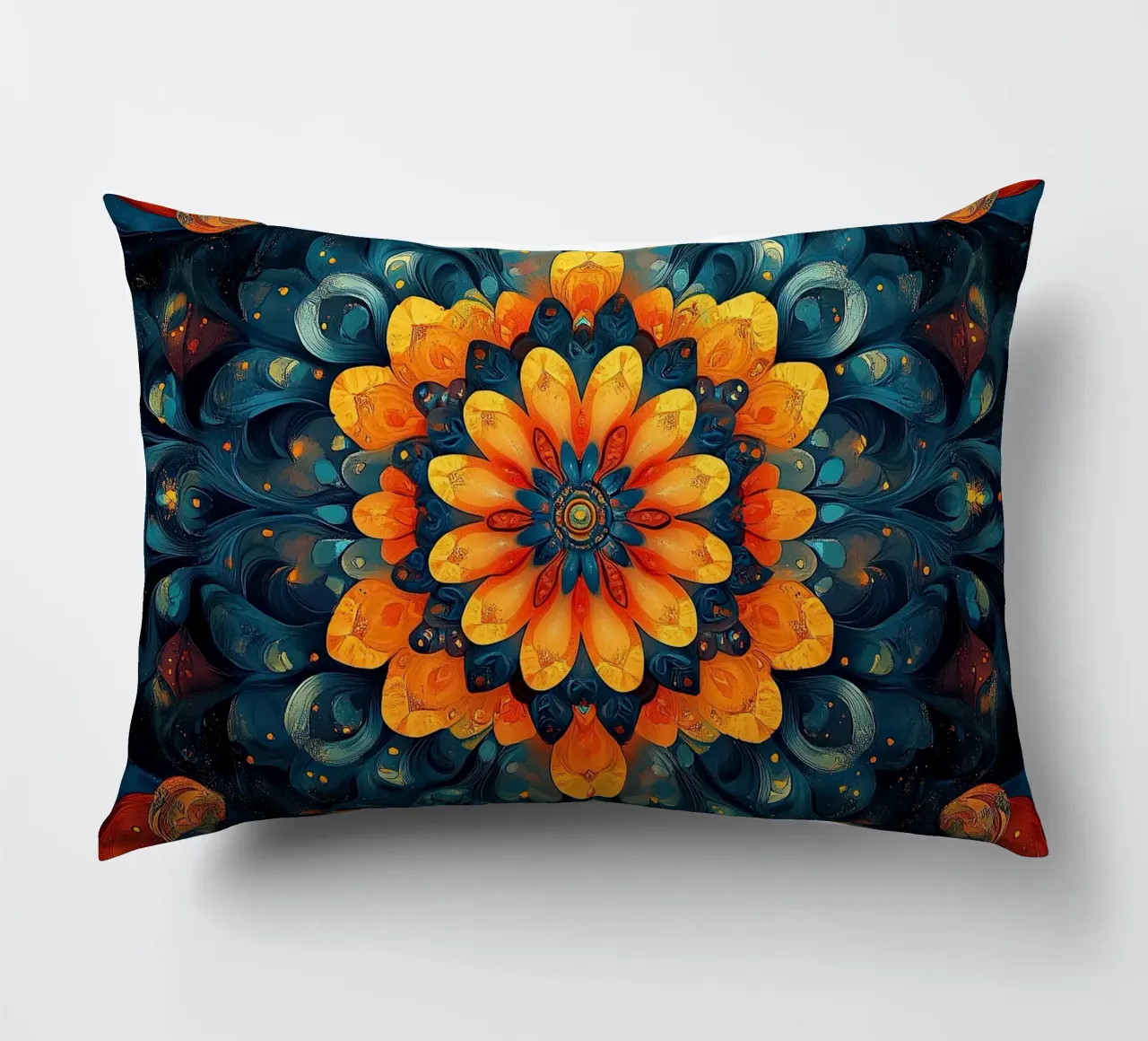 Canvas of Eternal Blossoms cuscino da Artful Bloom