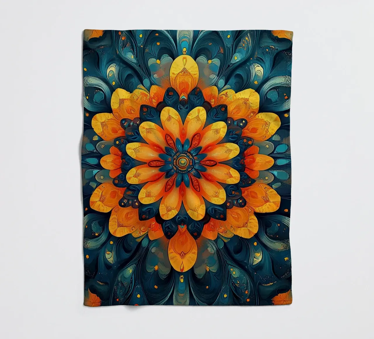 Canvas of Eternal Blossoms coperta in pile da Artful Bloom