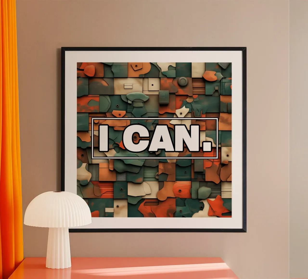 Posso poster con telaio in legno da Motivate-Today