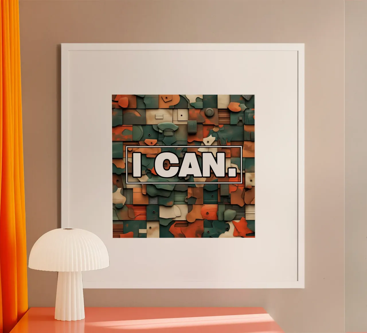 Posso poster con telaio in legno da Motivate-Today