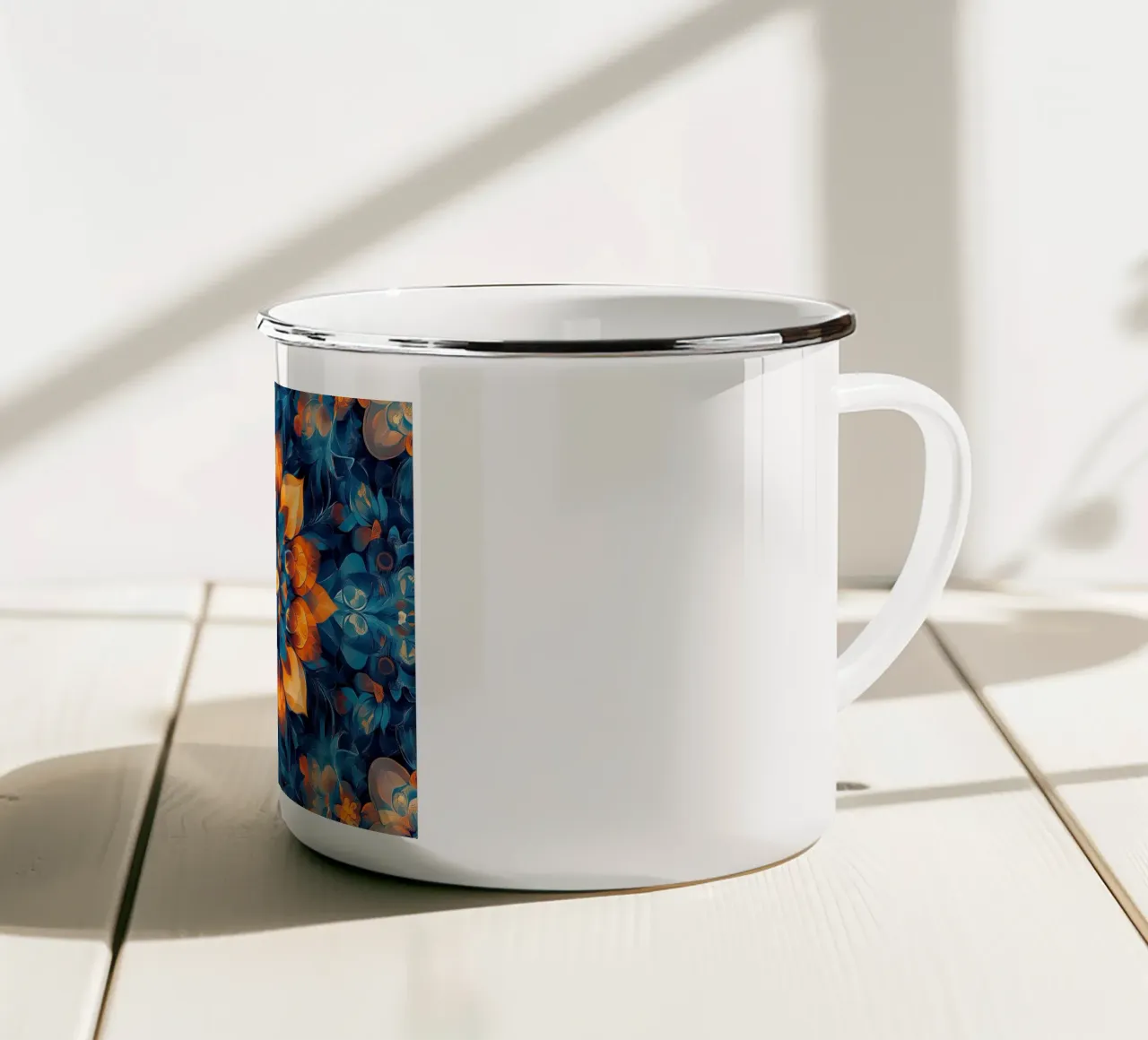 Radiance in Bloom mug en émail de Artful Bloom