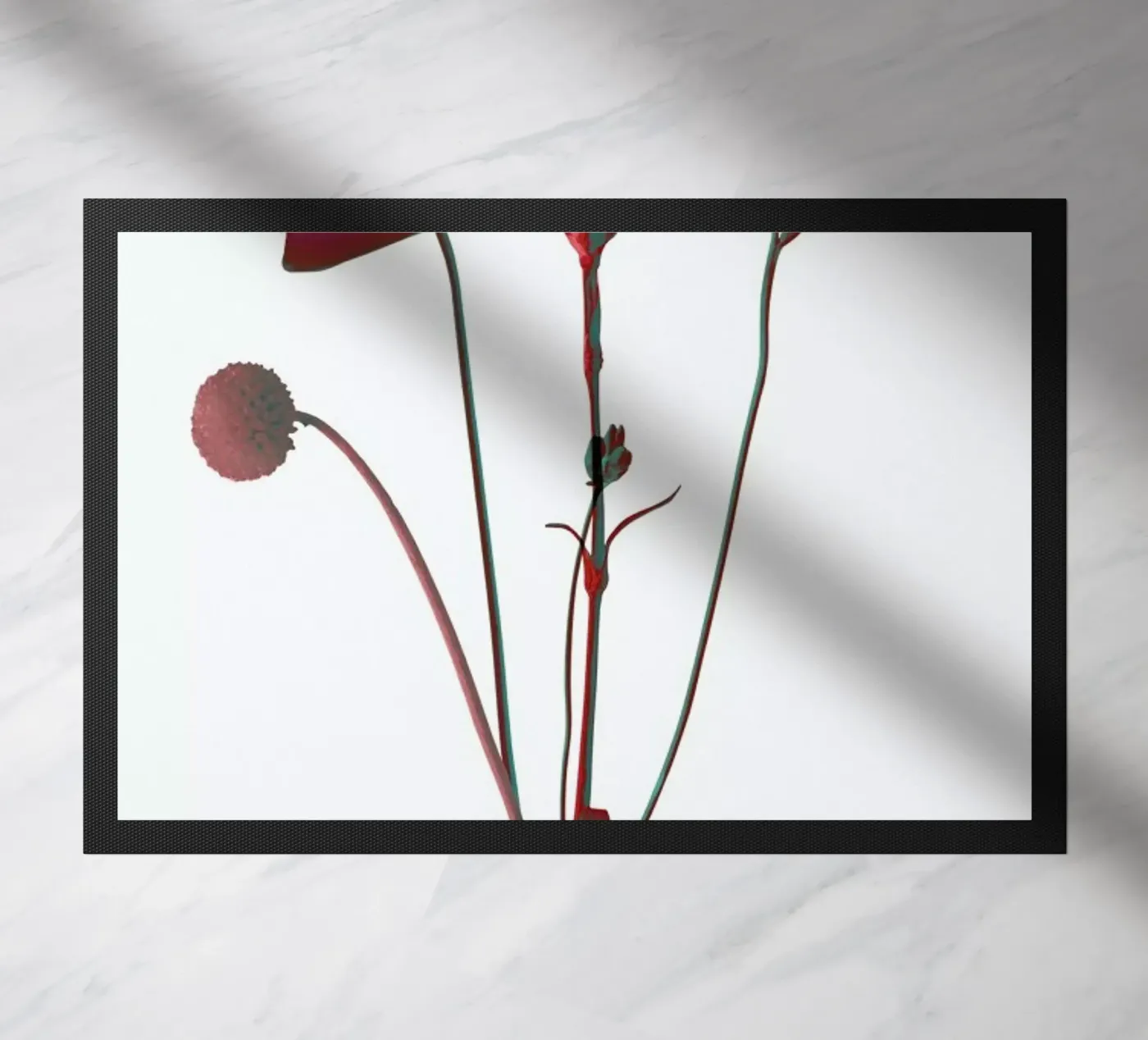 Ode aux Fleurs (Mint) doormat by BlauMaschine