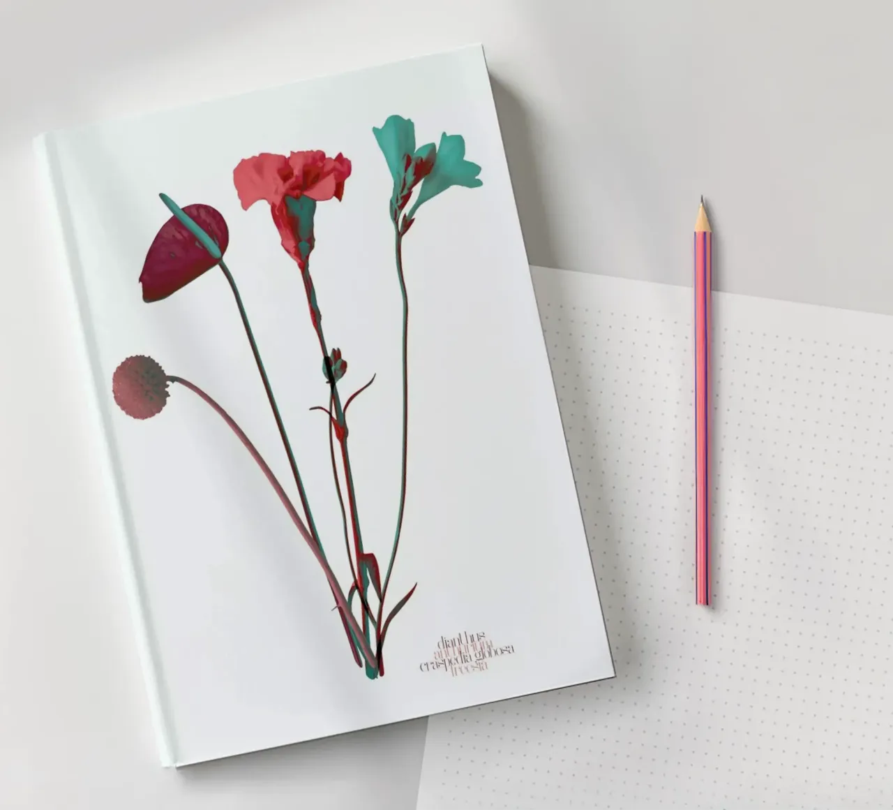 Ode aux Fleurs (Mint) notebook by BlauMaschine