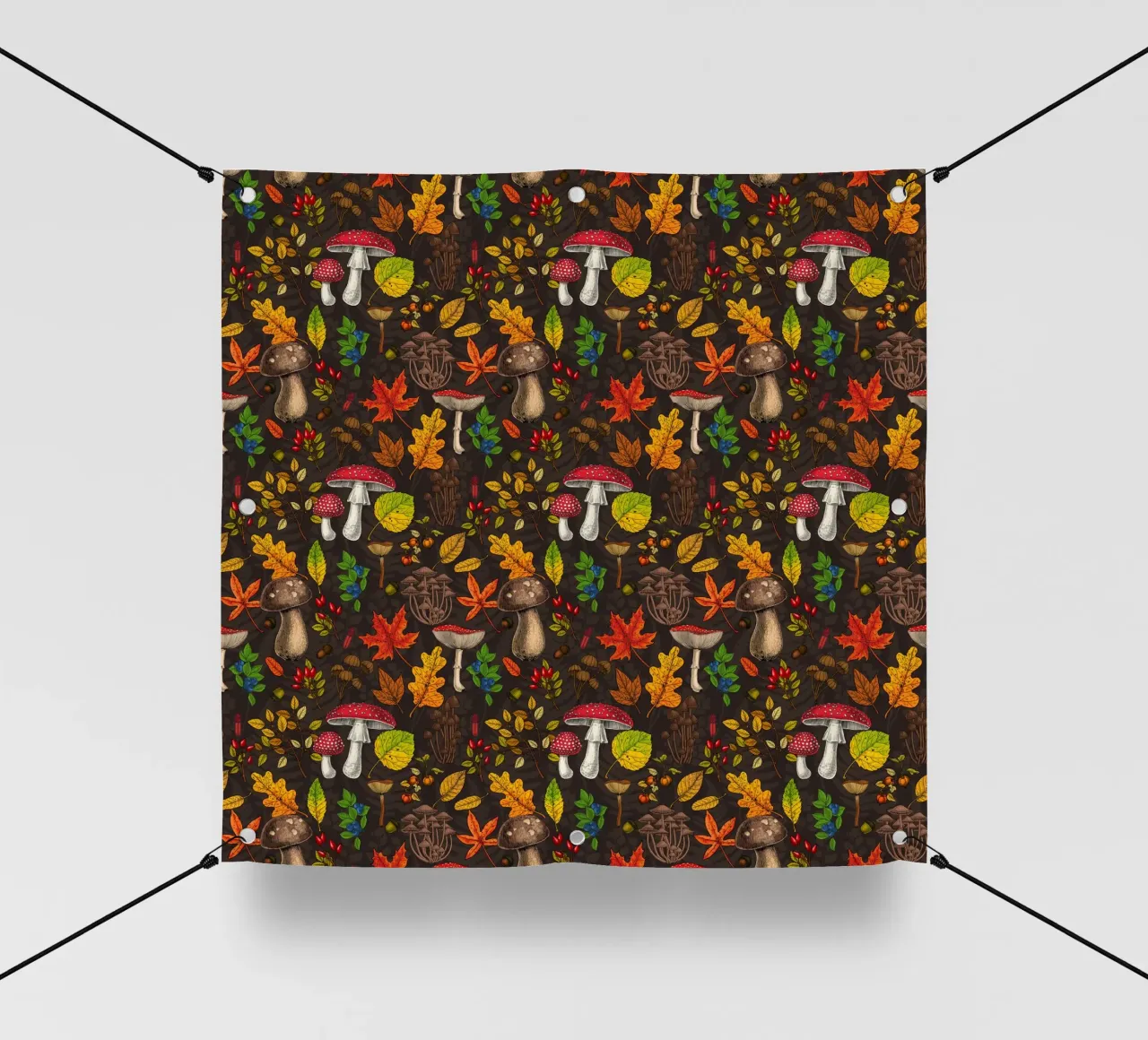 katerina Kirilova - Funghi d'autunno telo in pvc da The Artcircle