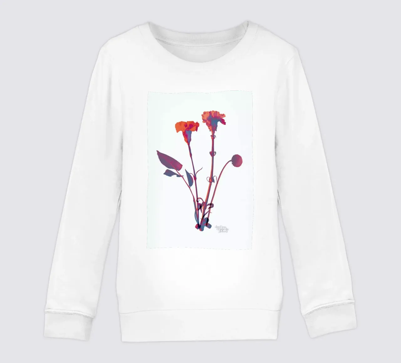 Ode aux Fleurs (Orange) felpa bambino da BlauMaschine
