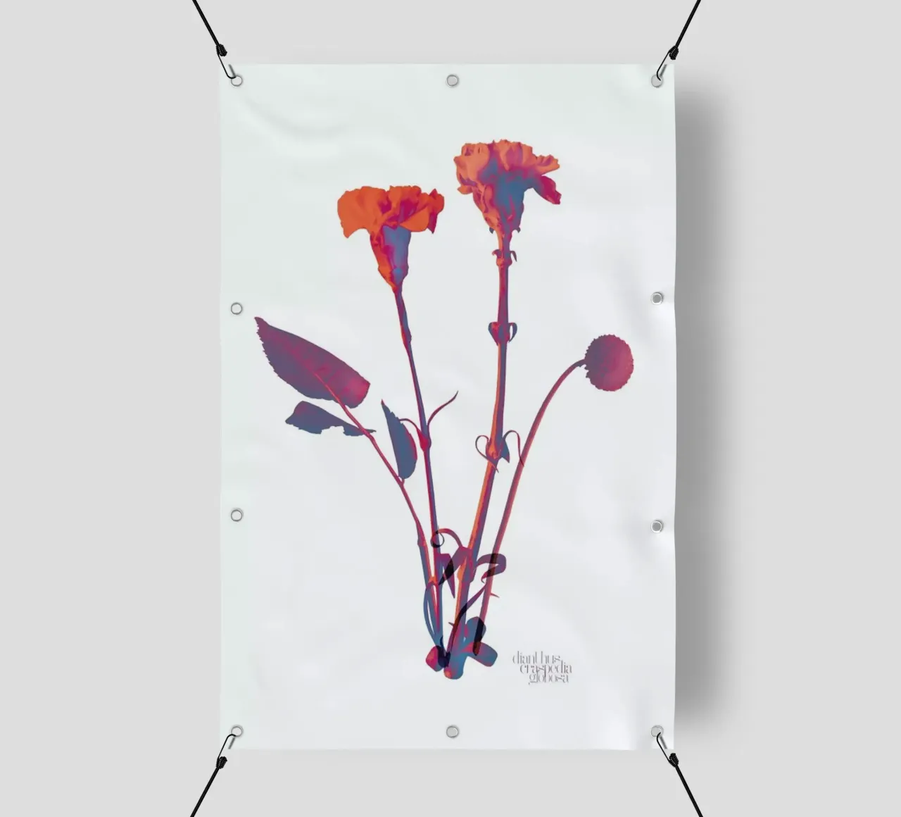 Ode aux Fleurs (Orange) telo in pvc da BlauMaschine