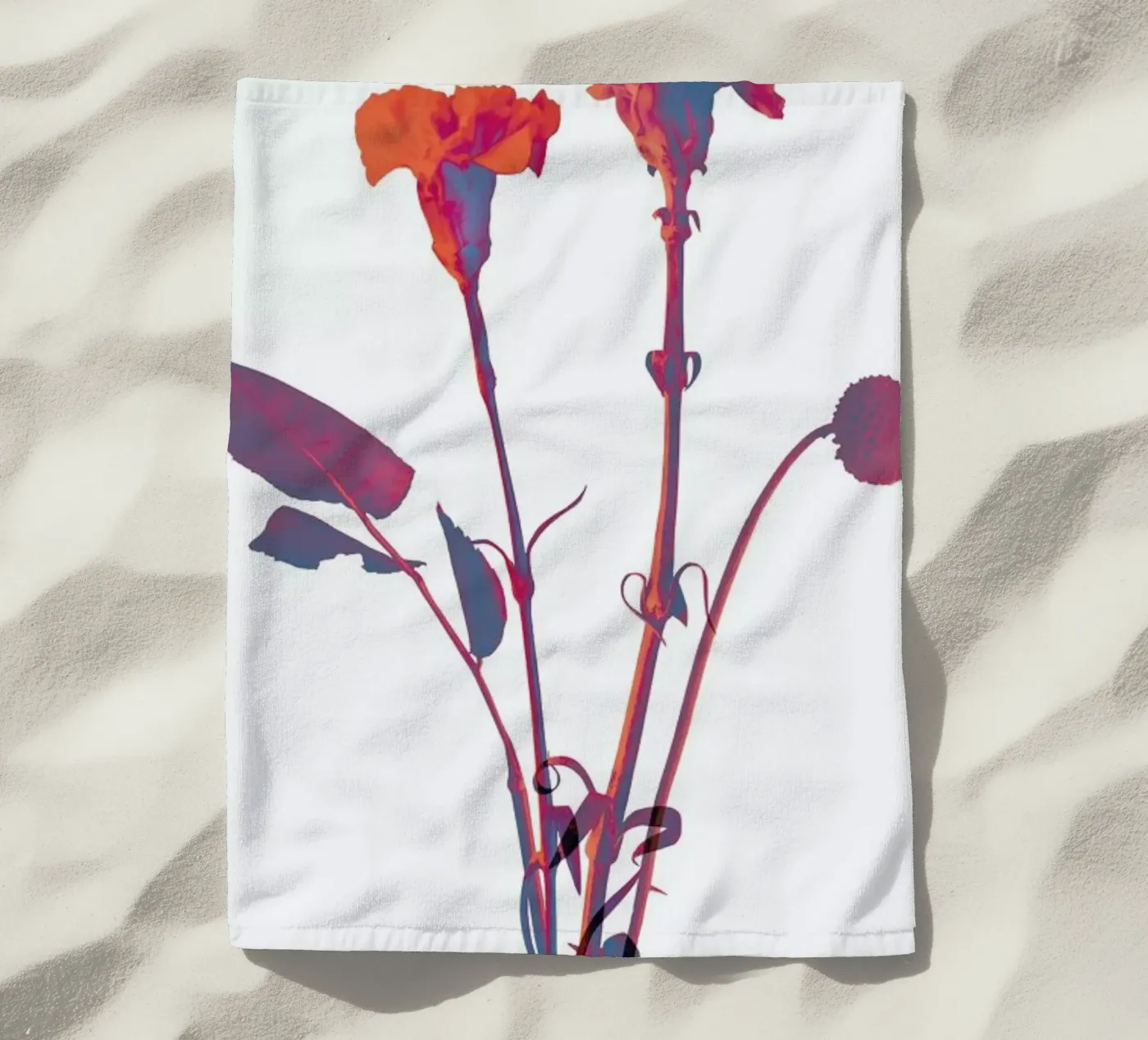 Ode aux Fleurs (Orange) telo mare da BlauMaschine