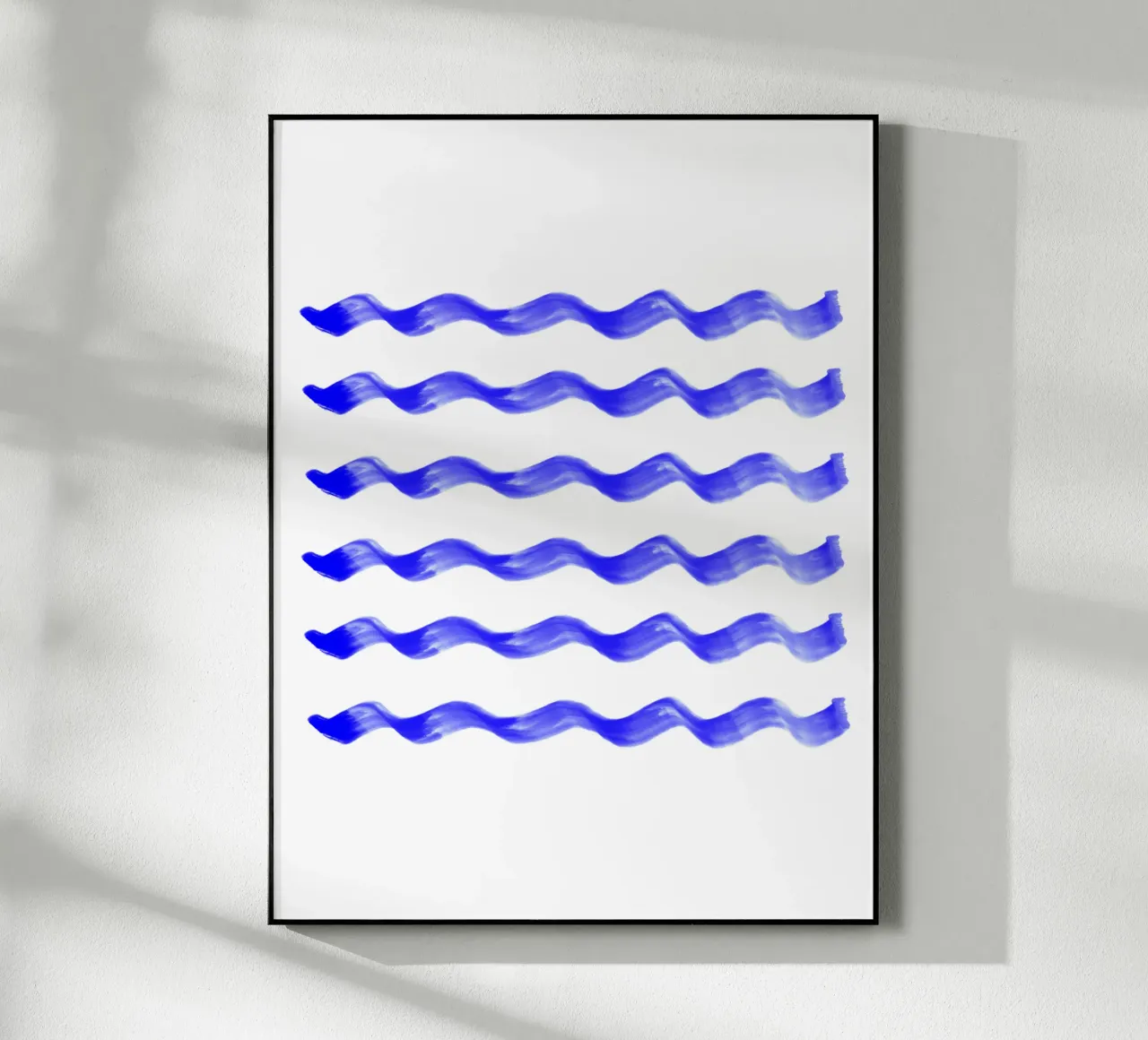 Vagues indigo plexiglas de color&shape