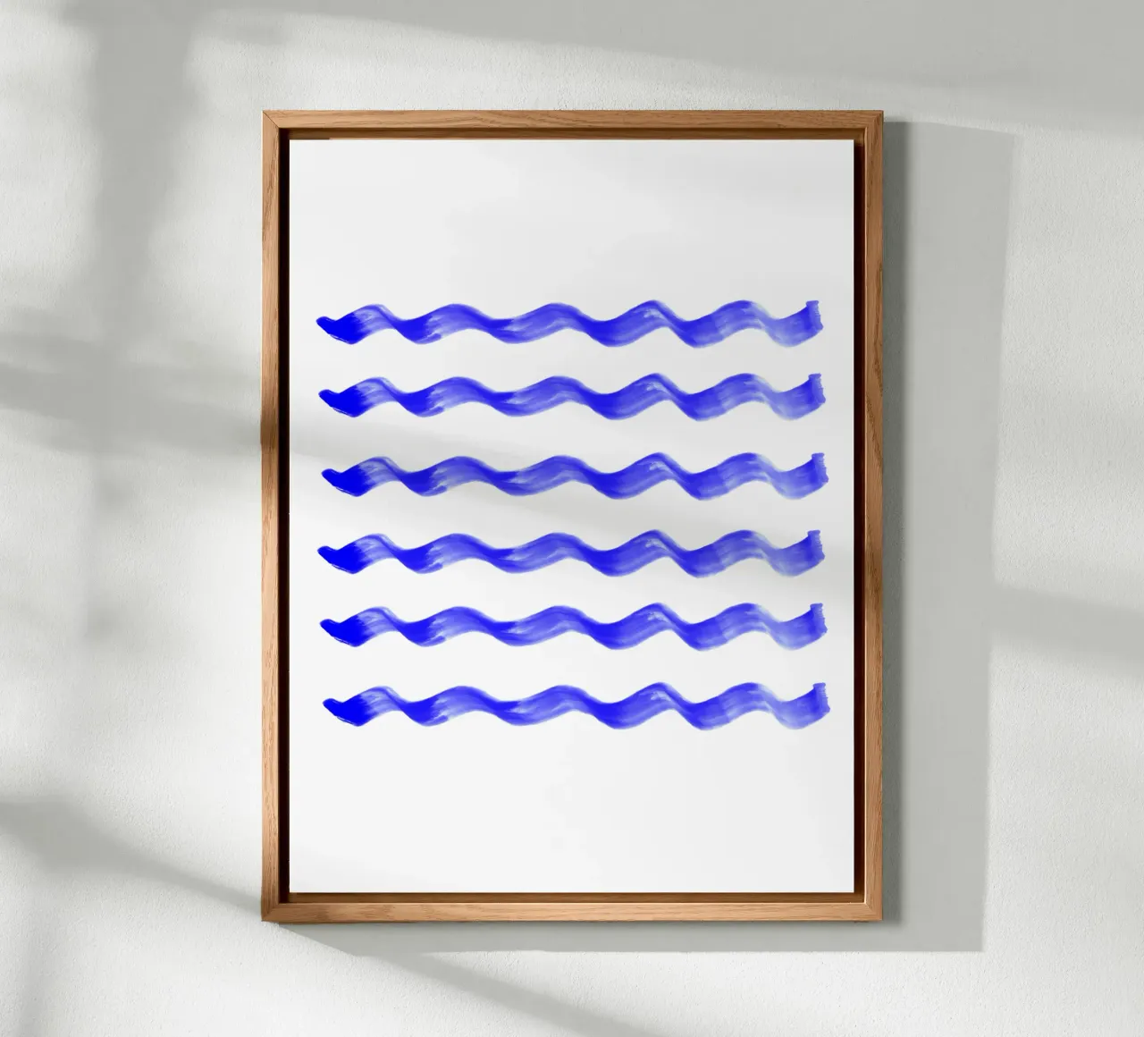 Indigo waves alu-dibond by color&shape