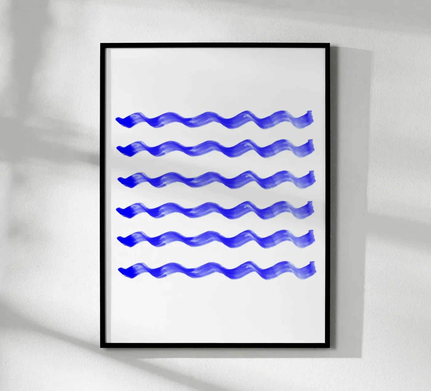Indigo waves poster da color&shape