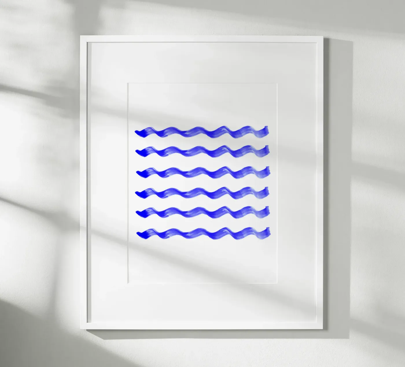 Indigo waves poster da color&shape