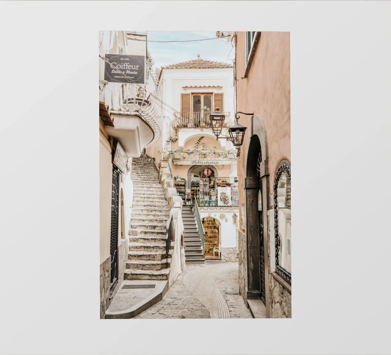 Italian Town Photograph, Europe Travel Print, La Dolce Vita pvc cover by TheTravelClub