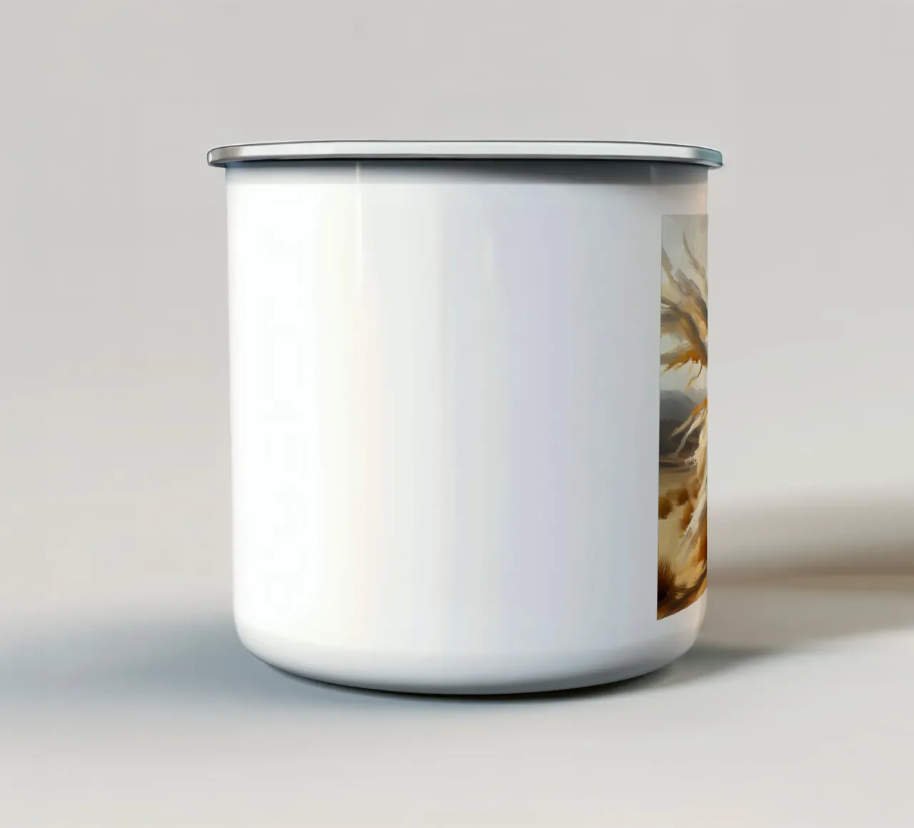 Donna nel deserto - Impasto tazza in smalto da nomad