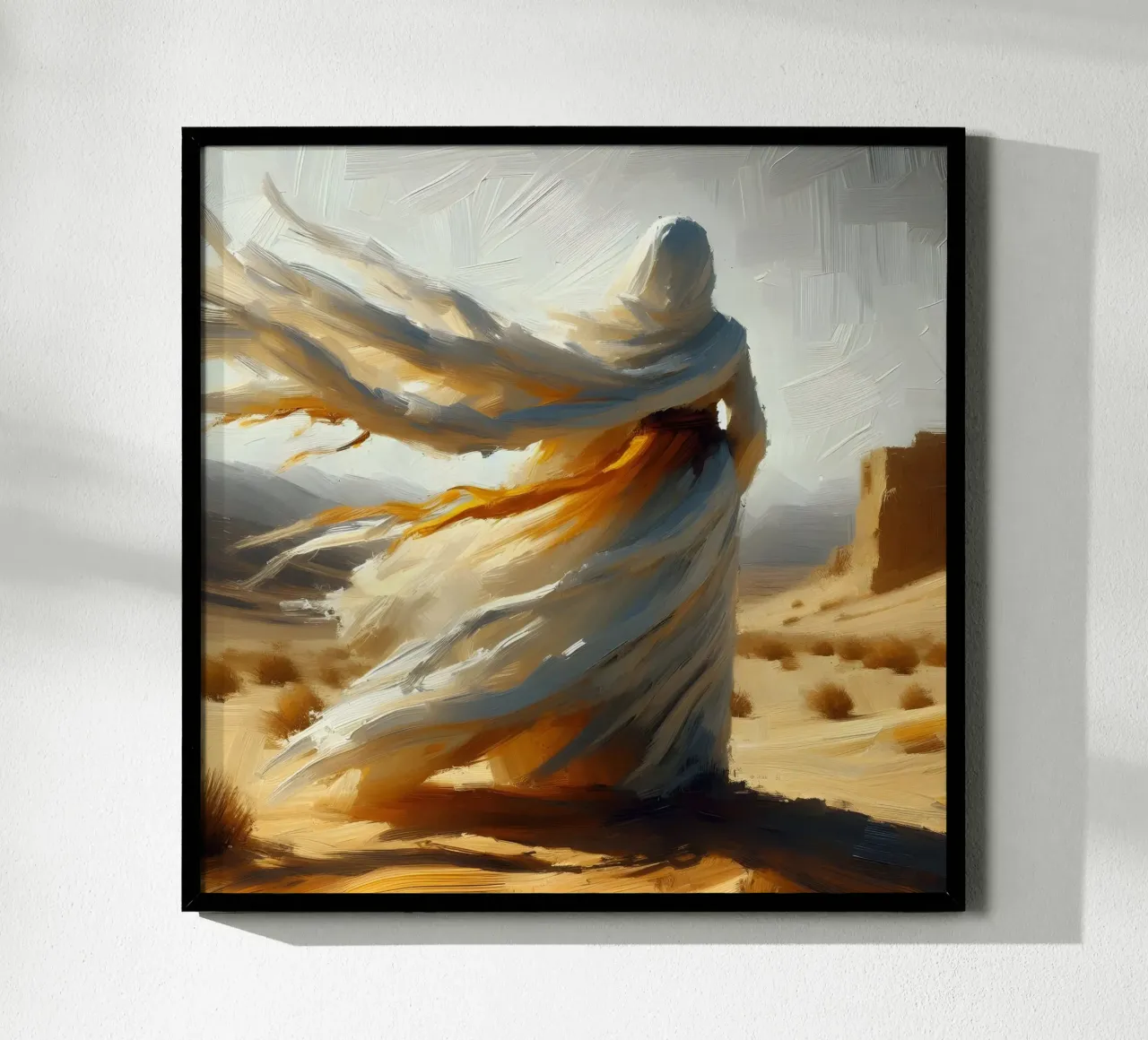 Donna nel deserto - Impasto carta hahnemühle da nomad