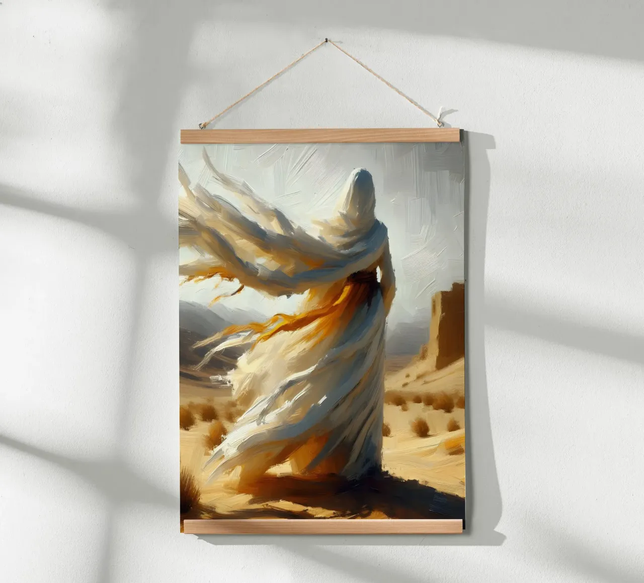 Donna nel deserto - Impasto carta hahnemühle da nomad