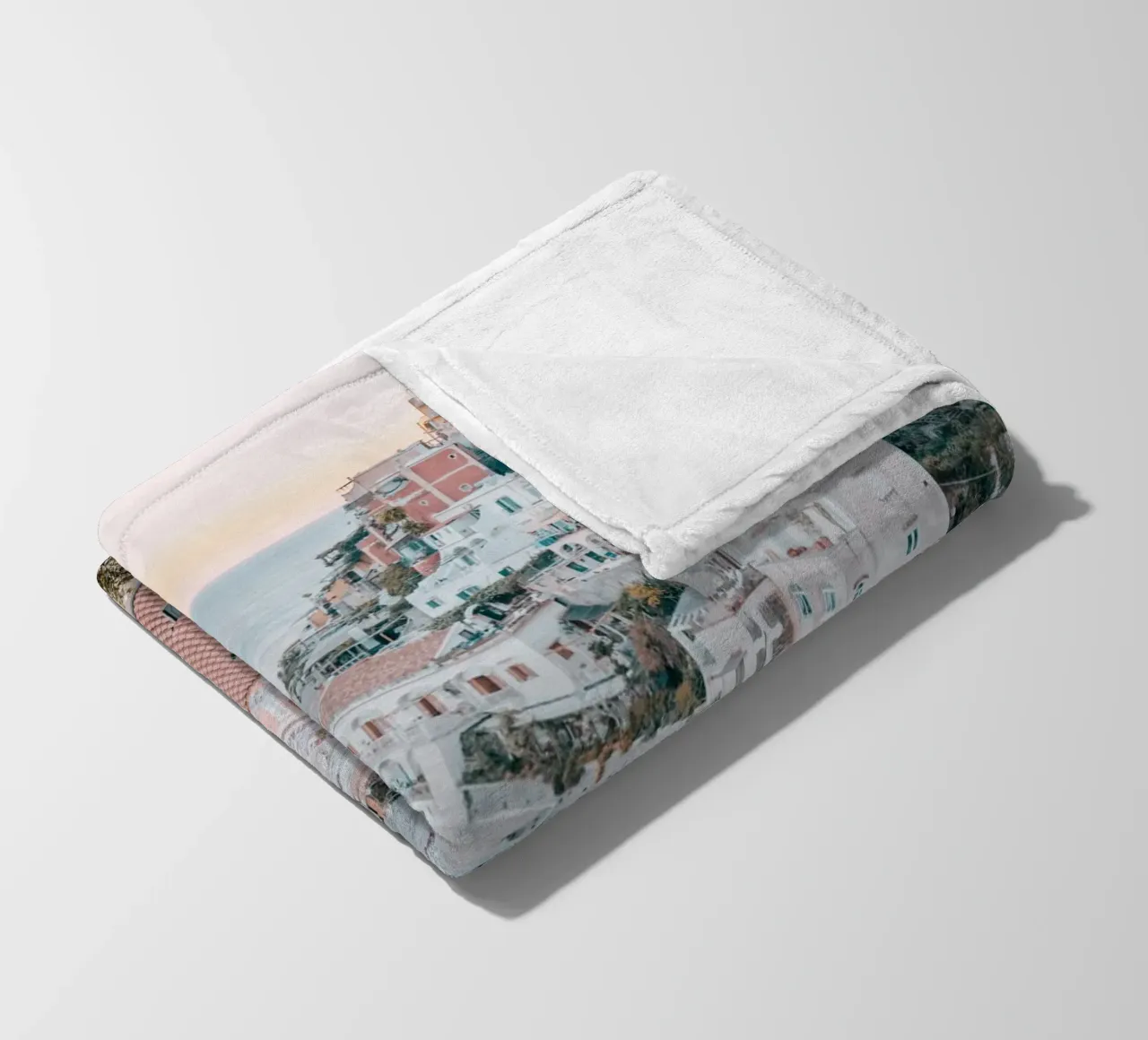 Amalfi Coast Positano Photograph Print, La Dolce Vita coperta in pile da TheTravelClub
