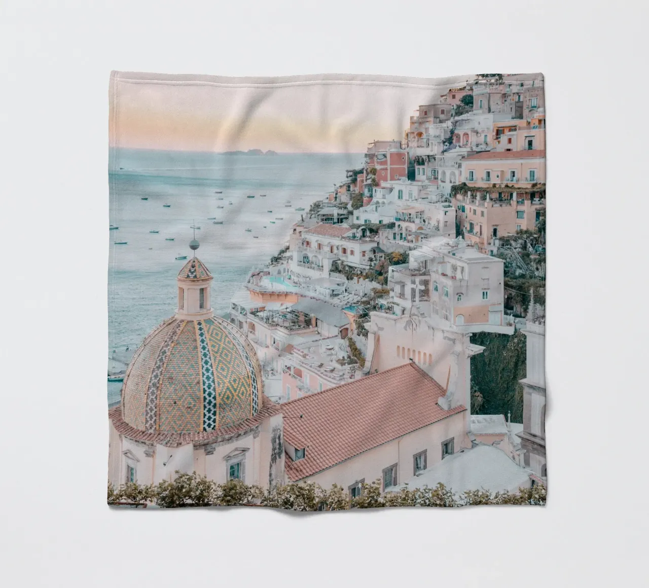 Amalfi Coast Positano Photograph Print, La Dolce Vita coperta in pile da TheTravelClub