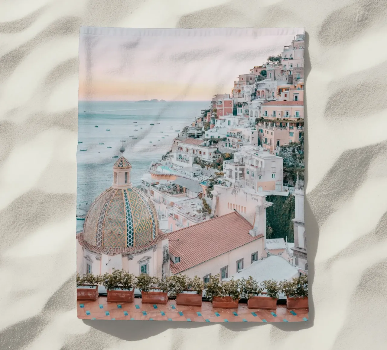 Amalfi Coast Positano Photograph Print, La Dolce Vita telo mare da TheTravelClub